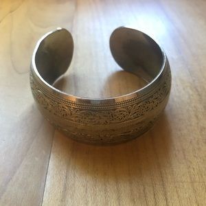 Silver cuff bangle